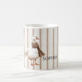 Autumn Brown Rand Goose Kaffemugg