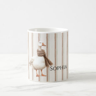 Autumn Brown Rand Goose Kaffemugg