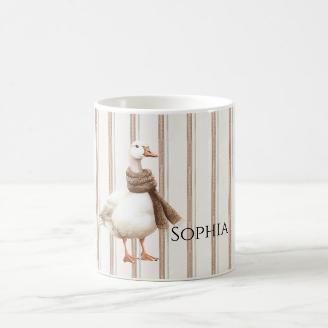 Autumn Brown Rand Goose Kaffemugg (Center)
