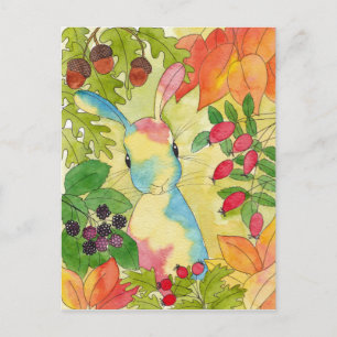 Autumn Bunny av Peppermint Art Vykort