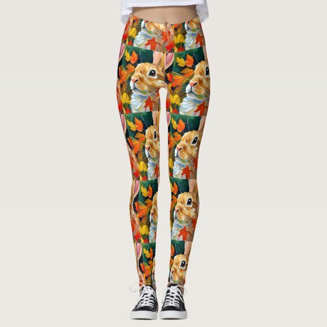 Autumn Bunny Leggings (Framsida)