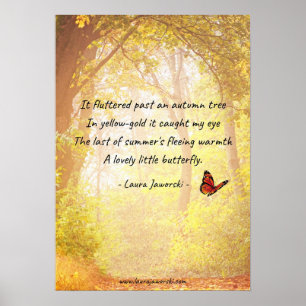 Autumn Butterfly av Laura Jaworski Poster