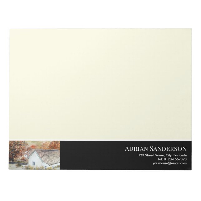 Autumn Buttermere Village Sjö District England Anteckningsblock (Framsida)