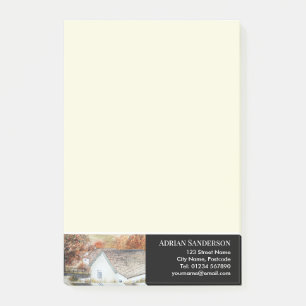Autumn Buttermere Village Sjö District England Post-it Block