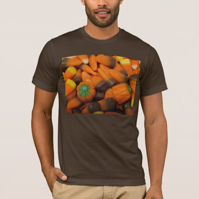 Autumn Candy corn Manar Crew T-Shirt (Framsida)