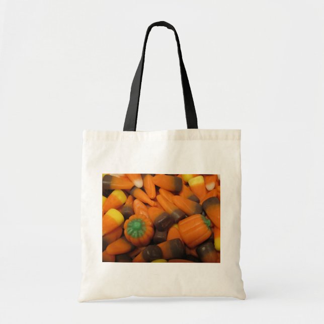 Autumn Candy corn Tote Bag Tygkasse (Framsidan)
