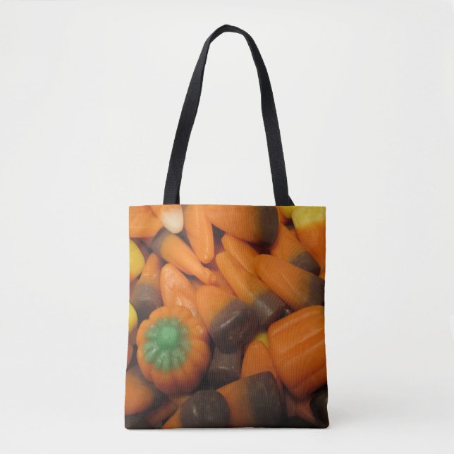 Autumn Candy corn Tote Bag Tygkasse (Framsida)