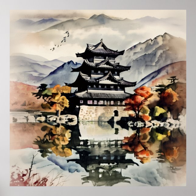 Autumn Castle Poster (Framsidan)