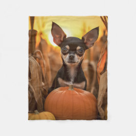 Autumn Chihuahua Fleecefilt