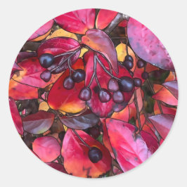 Autumn Chokecherries - Kuvert Stickers Runt Klistermärke