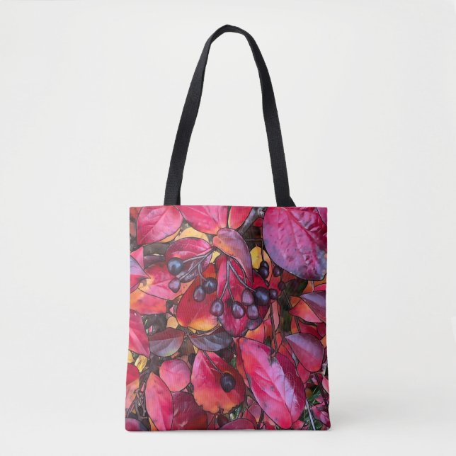 Autumn Chokecherries - Tote Bag Tygkasse (Framsida)
