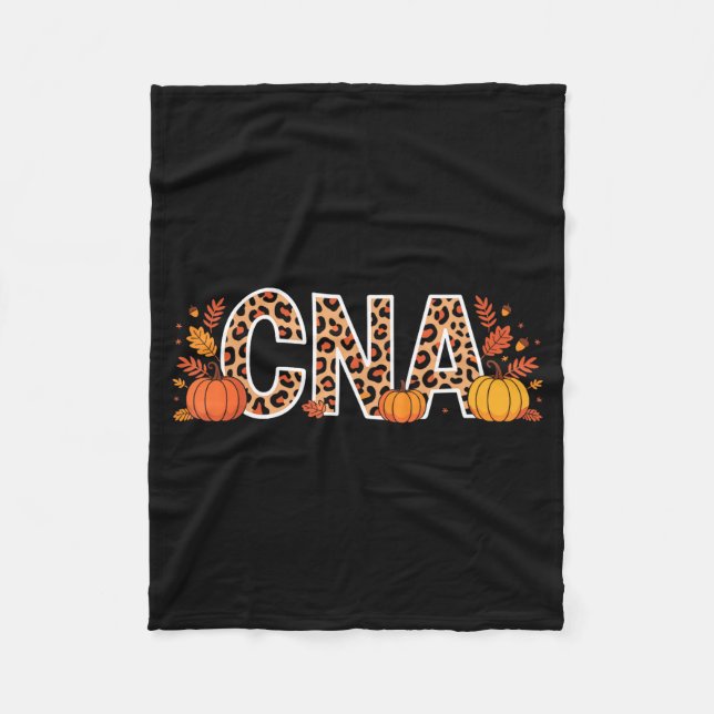 Autumn Cna Fall Certified Nursing Istant  Fleecefilt (Framsidan)