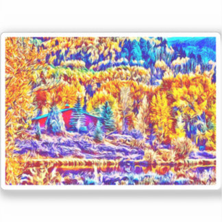 Autumn Colorado Vinyl Sticker Klistermärken