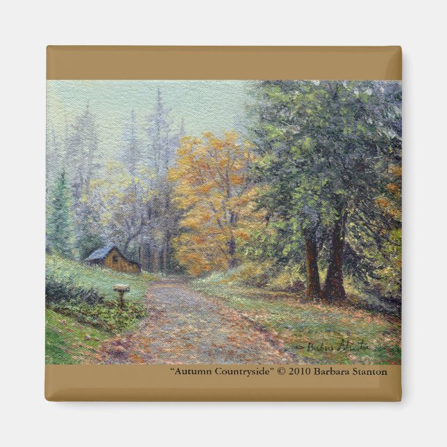 "Autumn Countryside" Magnet (Framsidan)