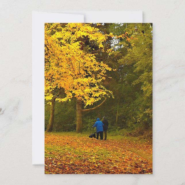 autumn couple inbjudningar (Framsida)