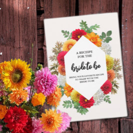 Autumn Dahlia Blommigt Fall Möhippa Recipe Tilläggskort