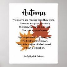 Autumn Dikt av Emily Elizabeth Dickinson