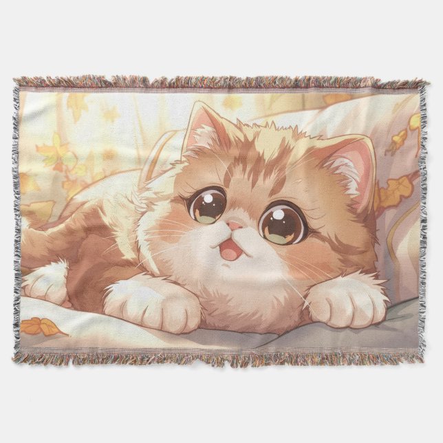  “Autumn Dream Scottish Fold” Cute Scottish Fold Filt (Framsidan)