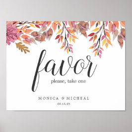 Autumn Dream | Undertecknande av bröllopsförmån Poster