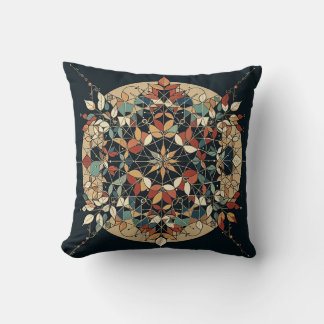 Autumn Earth Tones Geometric Dekorativ kudde