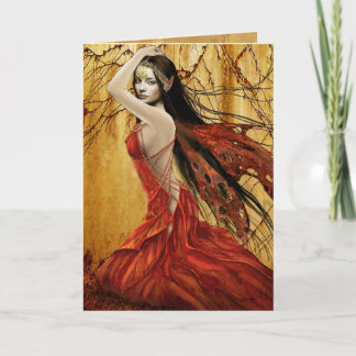 Autumn Fairy Card Kort
