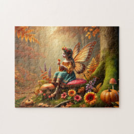 Autumn Fairy Enchanted Pumpkin Forest Pussel
