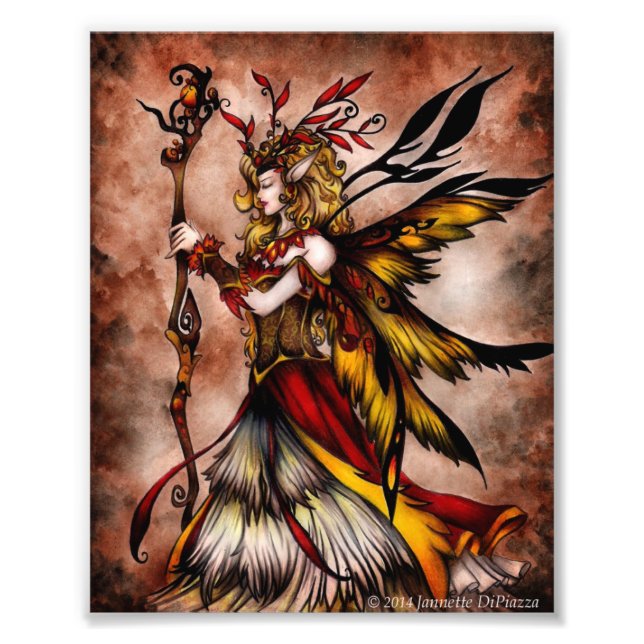 Autumn Fairy Fototryck (Framsidan)