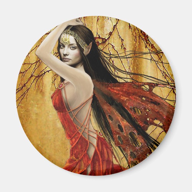 Autumn Fairy Magnet (Framsidan)