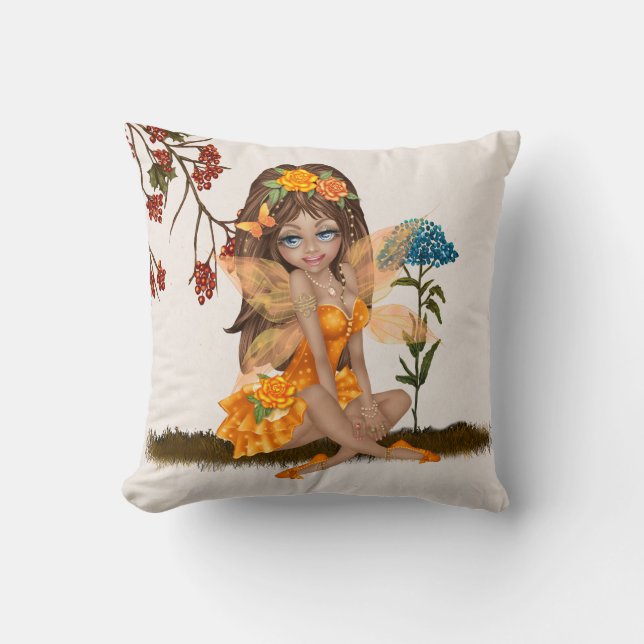 Autumn Fairy Pillow Kudde (Framsida)