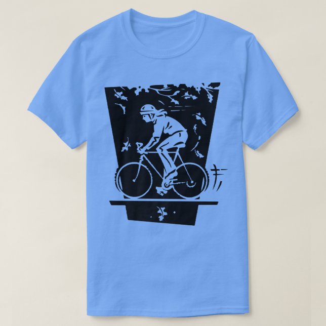 Autumn Fall Bike Ride Bicyclist T Shirt (Design framsida)