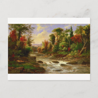 Autumn Fall Forest River Robert Duncanson Destiny Vykort