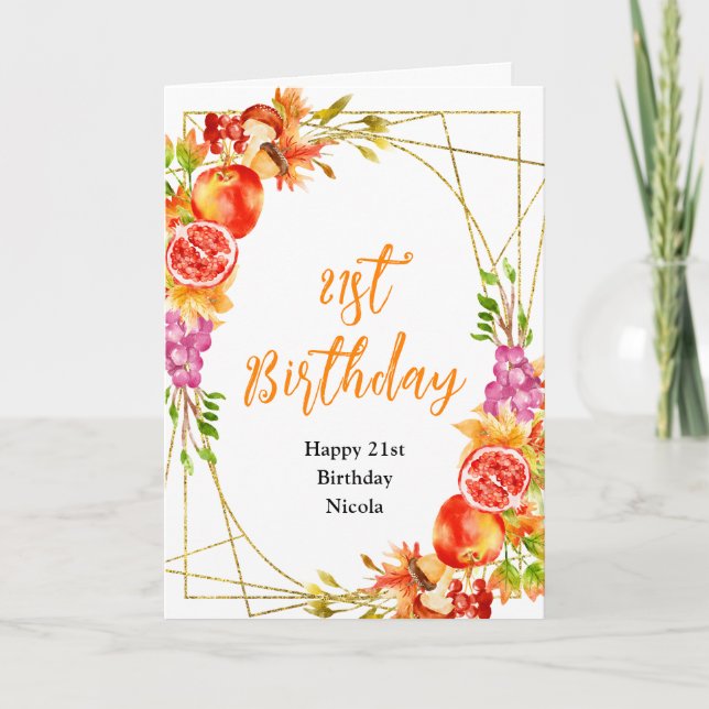 Autumn Fall Harvest Baby Shower Kort (Framsida)