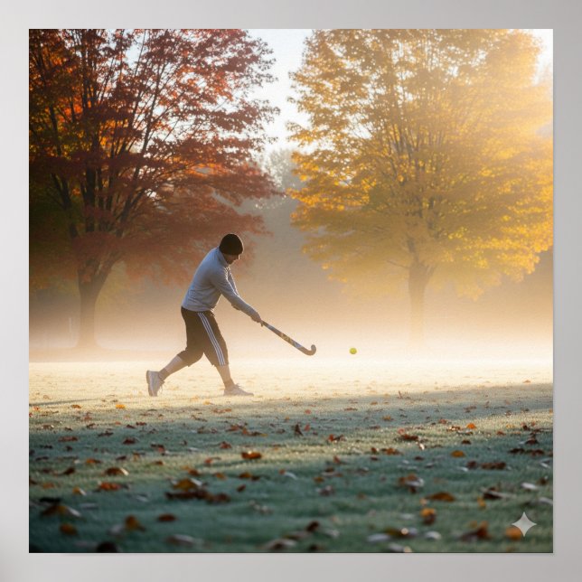 Autumn Fält Hockey Poster (Framsidan)