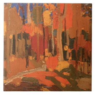 Autumn Färg av Tom Thomson Kakelplatta