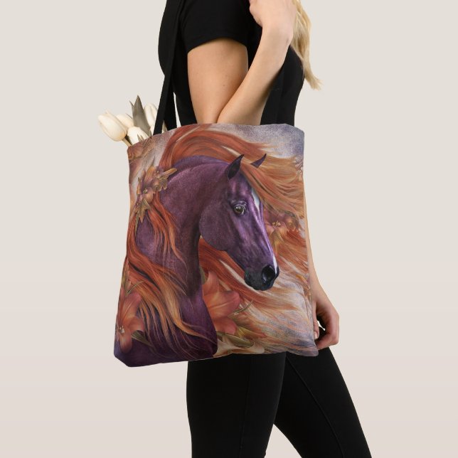 Autumn Fire Tote Bag Tygkasse (Närbild)