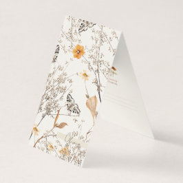 Autumn Floral Butterfly Folded Card Kort
