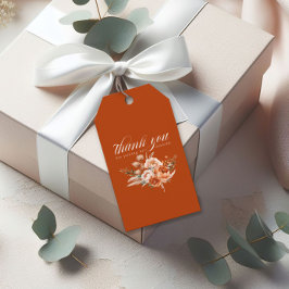 Autumn Floral Fall In Love Thank You Bridal Shower Presentetikett