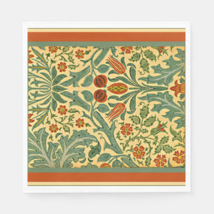 Autumn Flower, berömd William Morris mönster, Pappersservett