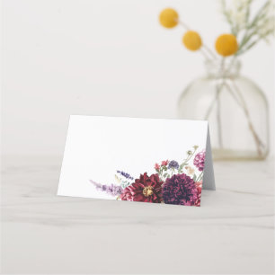 Autumn Flower Dahlia Bunch Fall Placeringskort