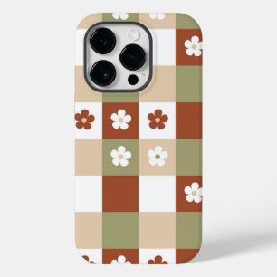 Autumn Flower Gingham Check Mönster
