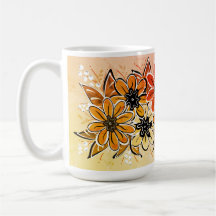 Autumn Flowers Mugg