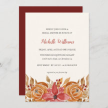 Autumn Flowers Rustic Möhippa