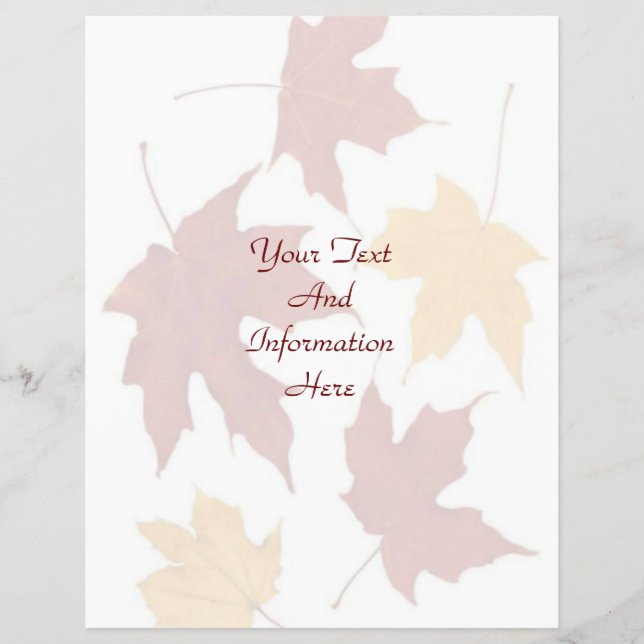 Autumn Flyer (Framsidan)