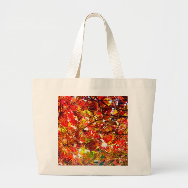 Autumn Foliage Tote Bag Jumbo Tygkasse (Framsidan)
