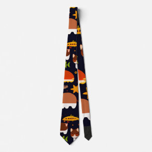 Autumn Forest Animals Retro Mönster Slips
