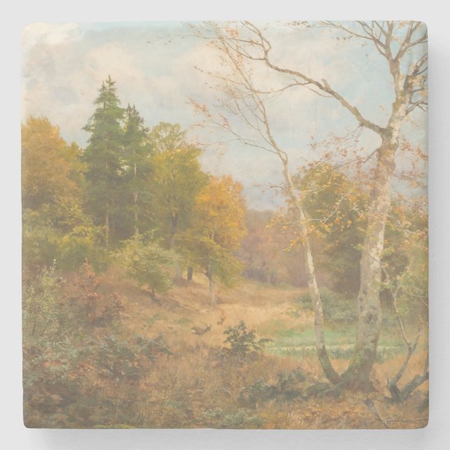 Autumn Forest - Heinrich Böhmer Stenunderlägg (Framsidan)