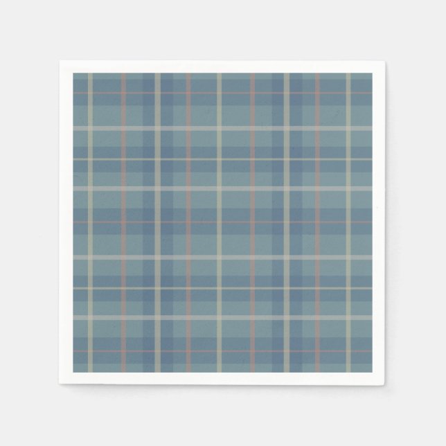 Autumn Forest Plaid Pappersservett (Framsidan)