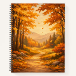 Autumn Forest Spiral Notebook