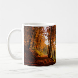 Autumn Forest Väg Kaffemugg