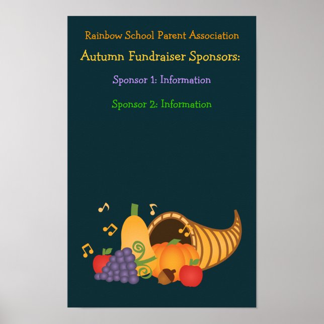 Autumn Fundraiser Sponsors Poster (Framsidan)
